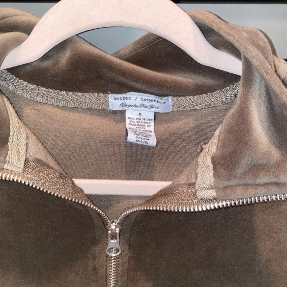 BROWN BETTER / TOGETHER 1/4 ZIP PULLOVER